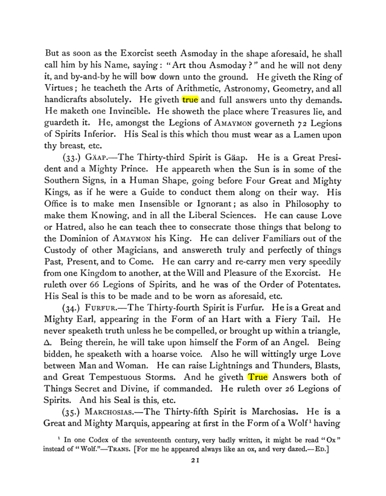 Original scan of The Goetia, PDF page 35