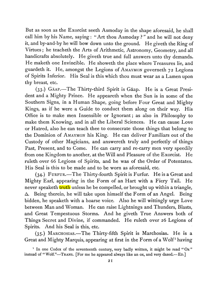 Original scan of The Goetia, PDF page 35