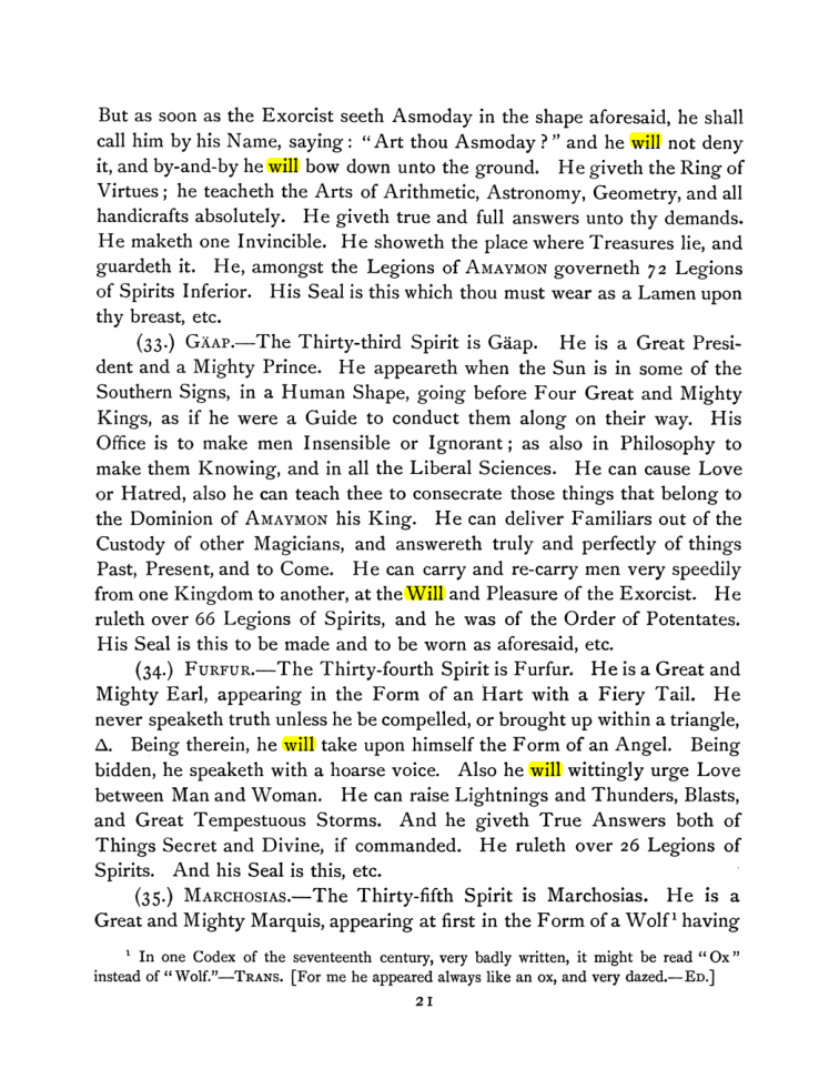 Original scan of The Goetia, PDF page 35