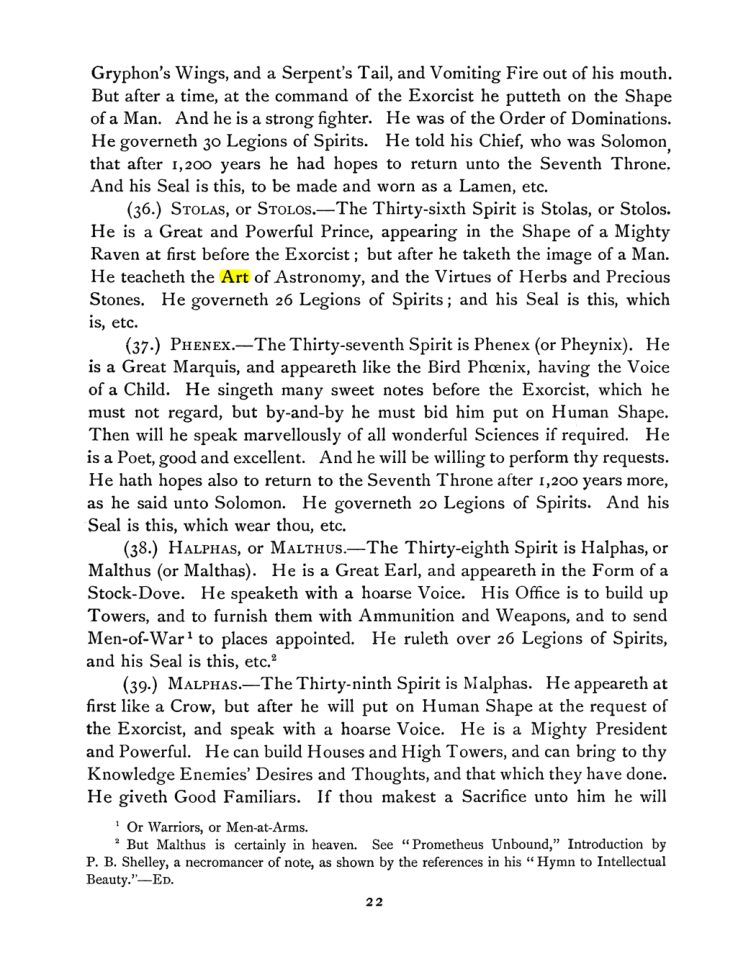 Original scan of The Goetia, PDF page 36