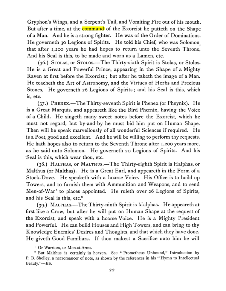Original scan of The Goetia, PDF page 36