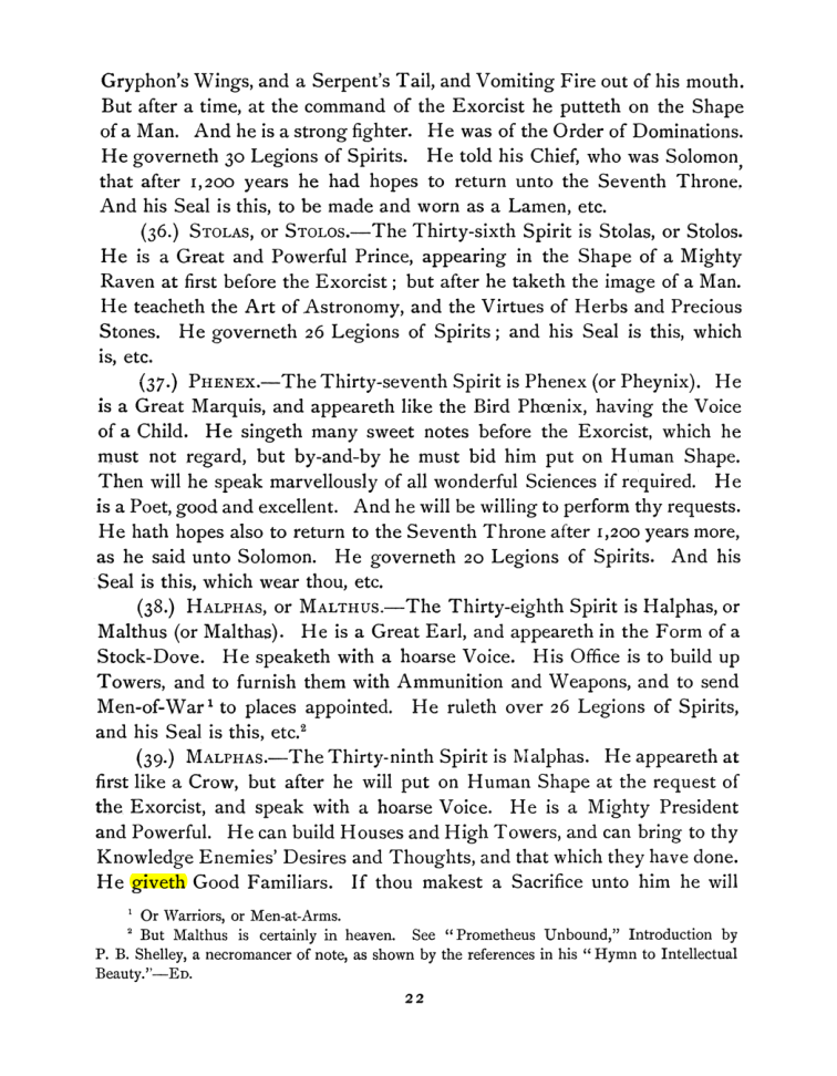Original scan of The Goetia, PDF page 36