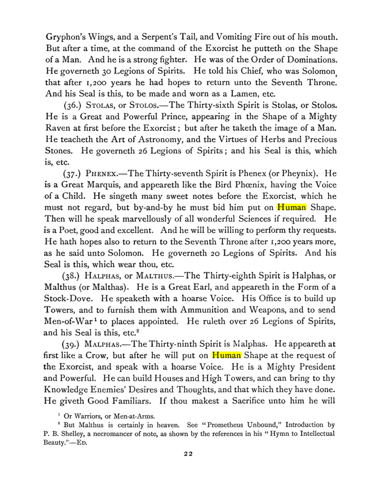 Original scan of The Goetia, PDF page 36