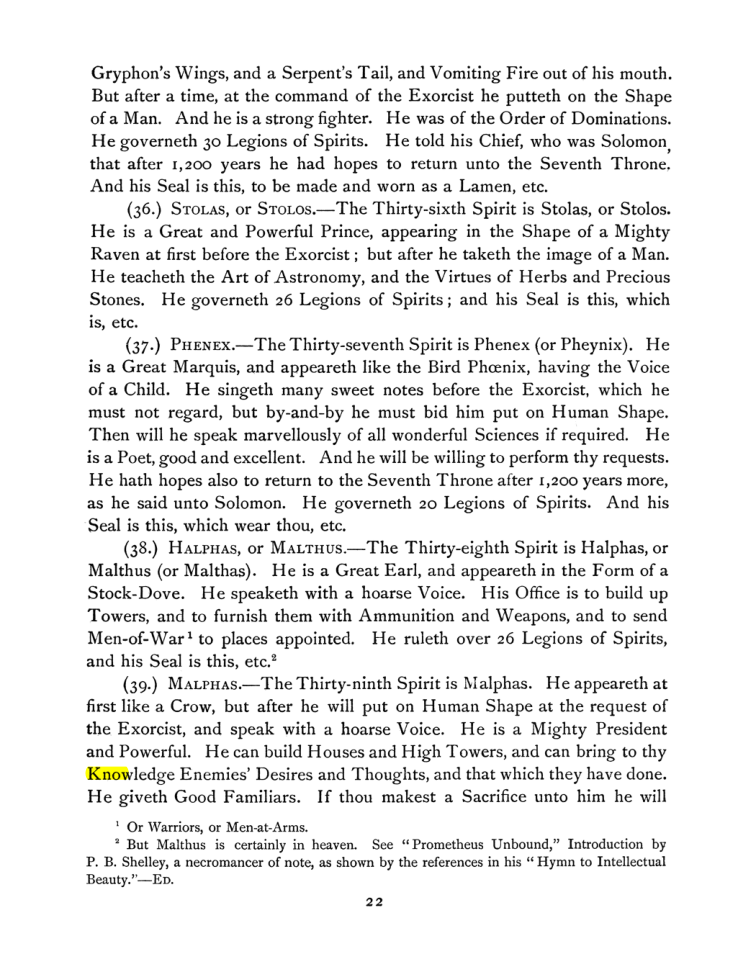 Original scan of The Goetia, PDF page 36