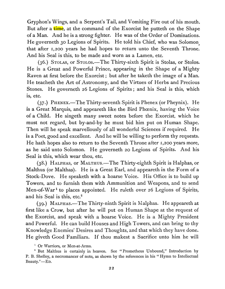 Original scan of The Goetia, PDF page 36