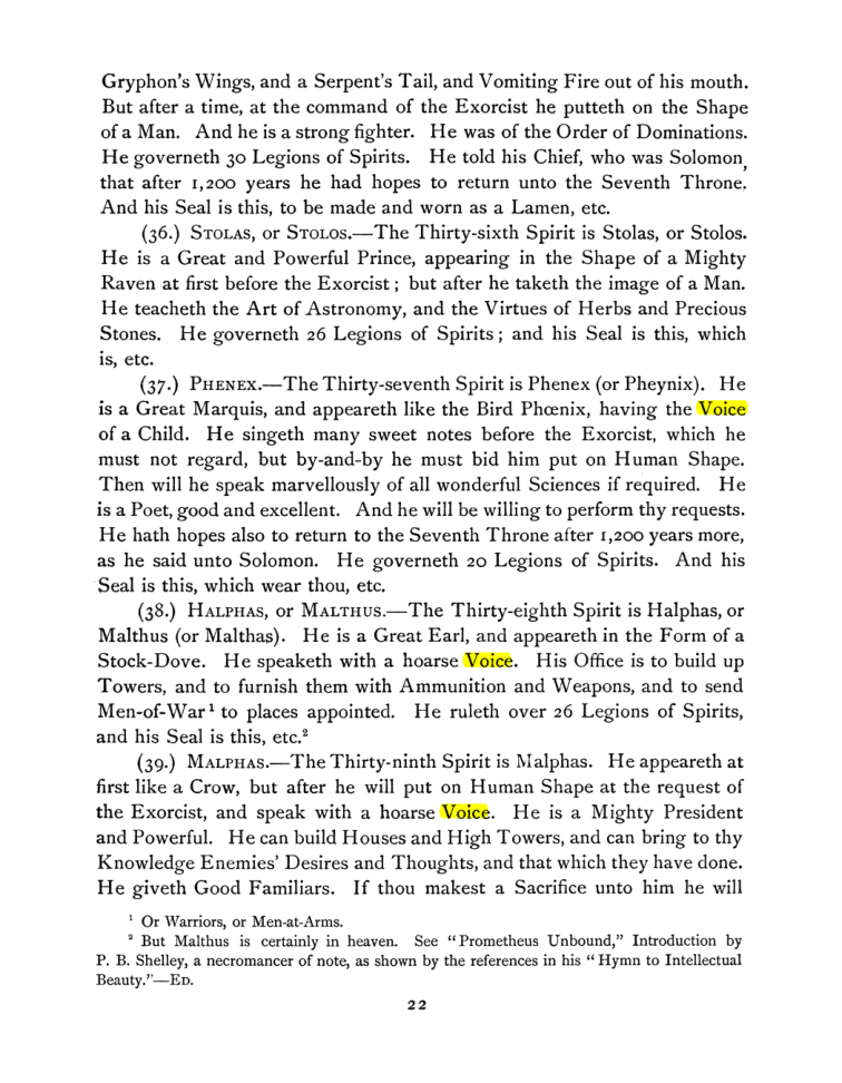 Original scan of The Goetia, PDF page 36