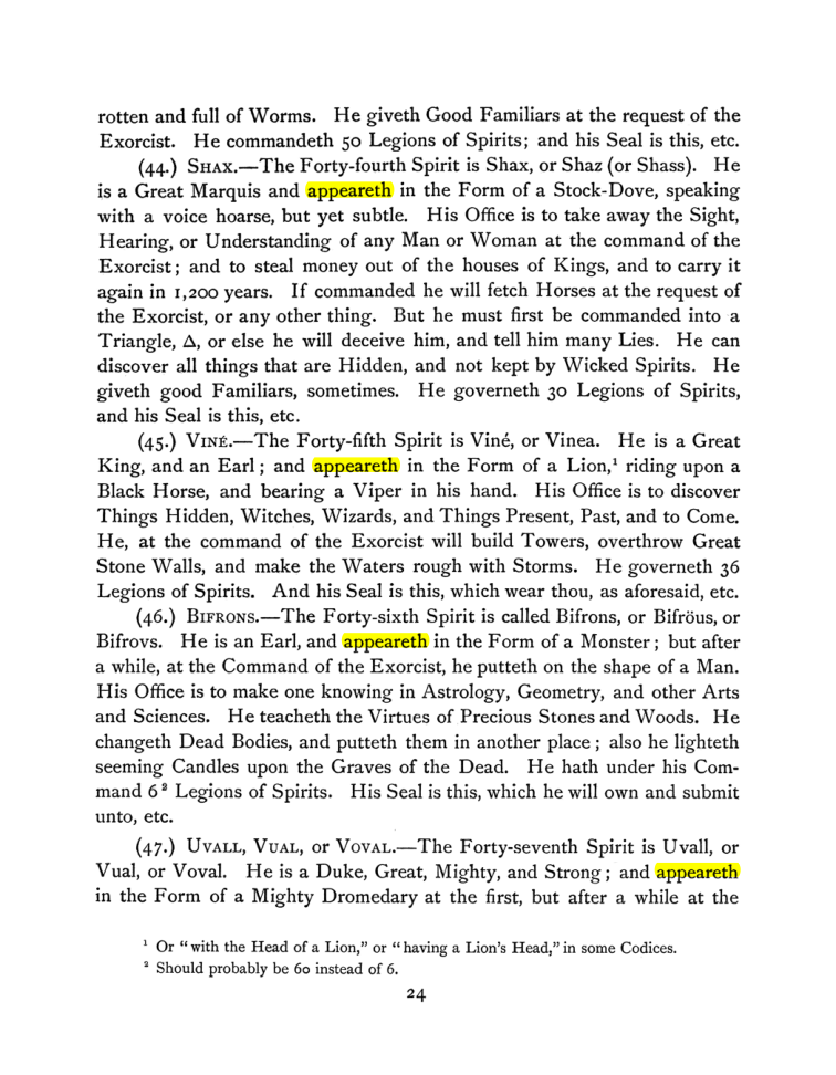 Original scan of The Goetia, PDF page 38