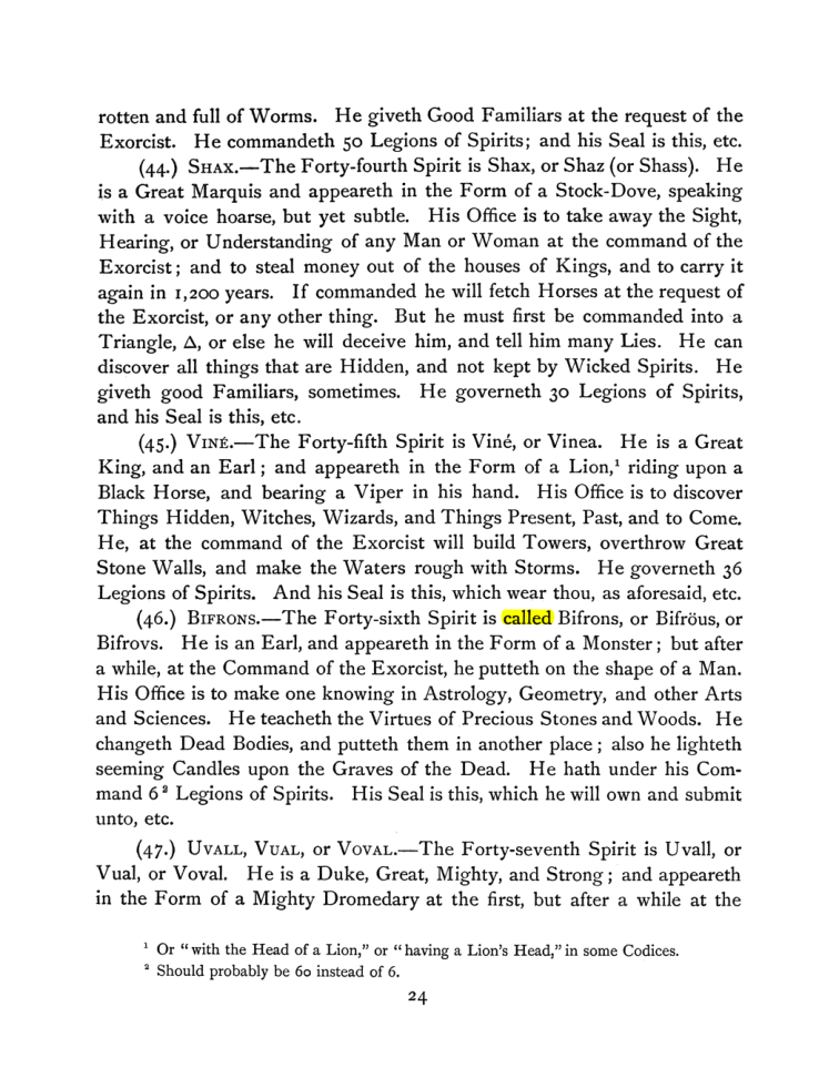 Original scan of The Goetia, PDF page 38