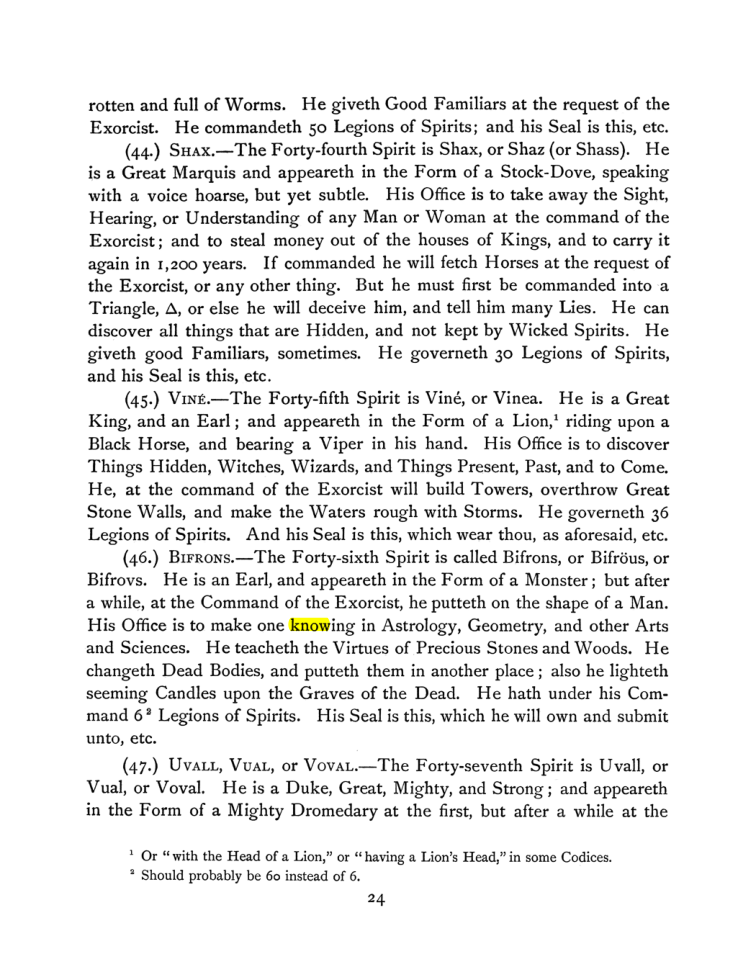 Original scan of The Goetia, PDF page 38
