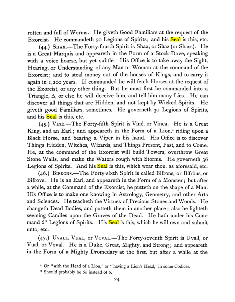 Original scan of The Goetia, PDF page 38