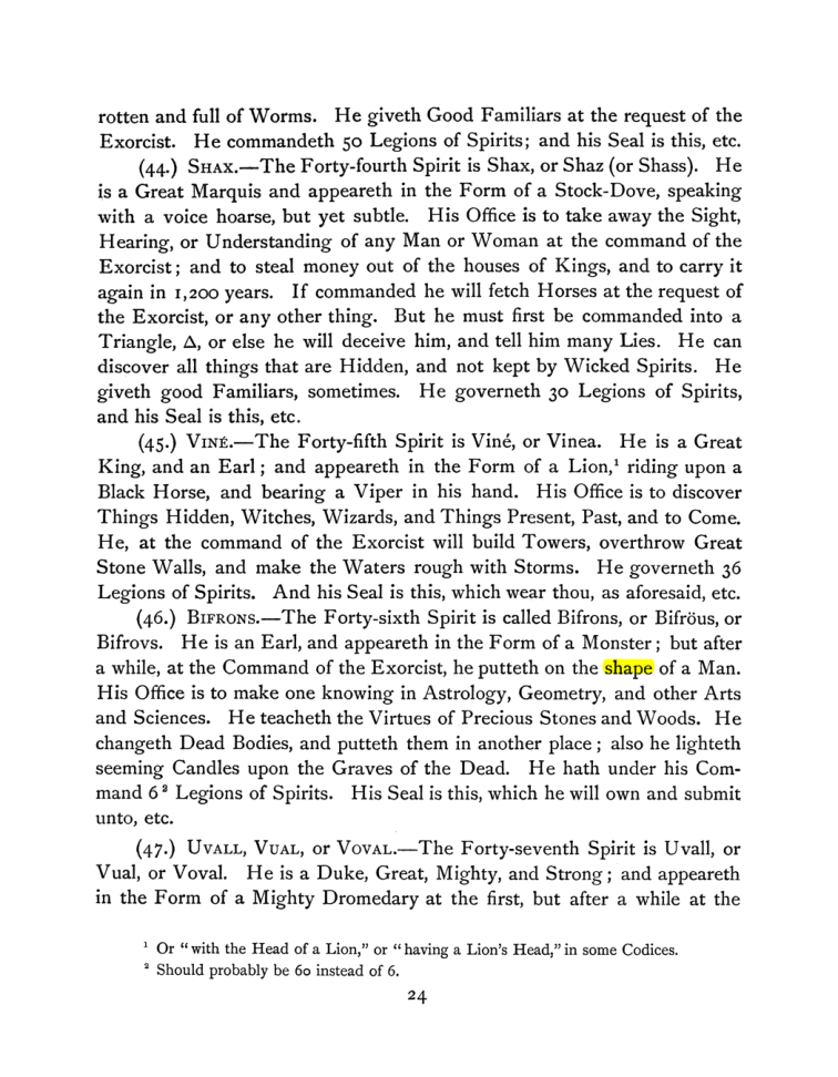 Original scan of The Goetia, PDF page 38