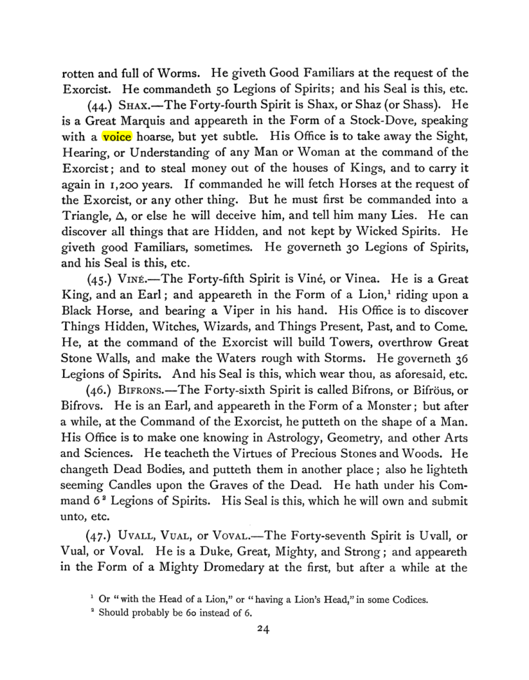 Original scan of The Goetia, PDF page 38