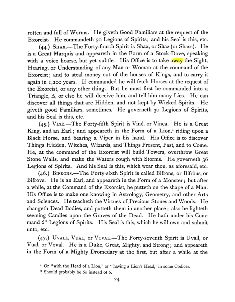 Original scan of The Goetia, PDF page 38