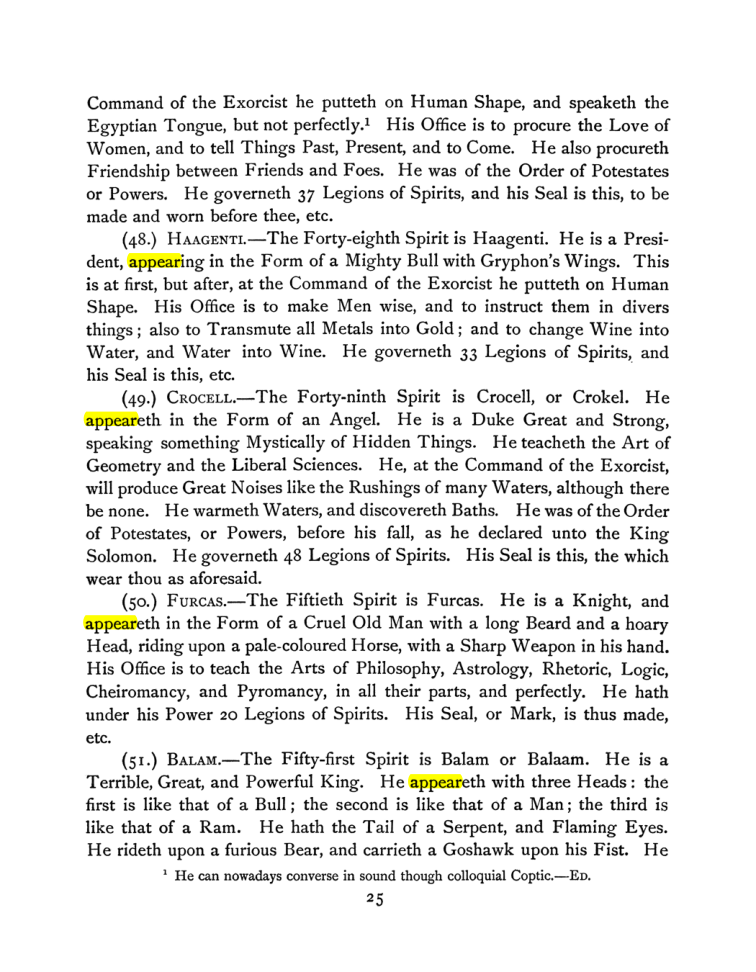 Original scan of The Goetia, PDF page 39