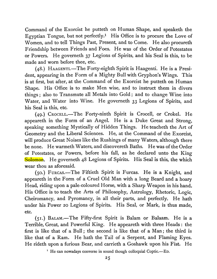 Original scan of The Goetia, PDF page 39