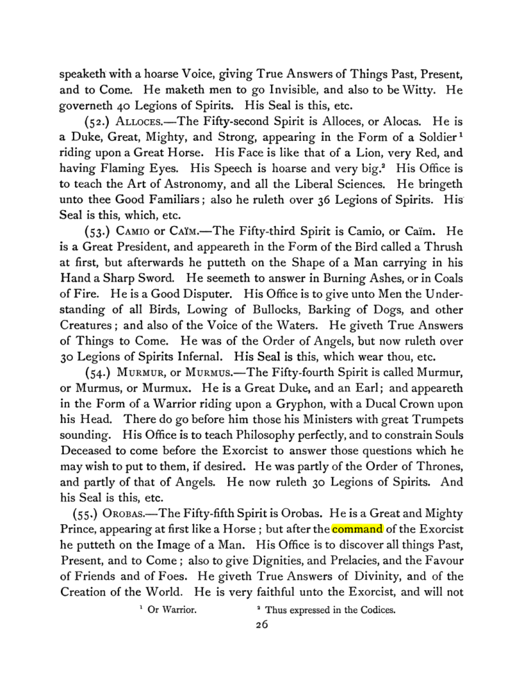 Original scan of The Goetia, PDF page 40