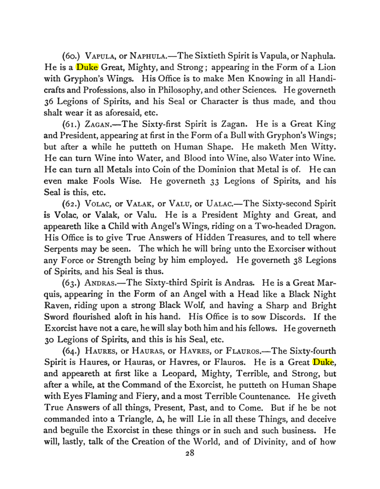 Original scan of The Goetia, PDF page 42