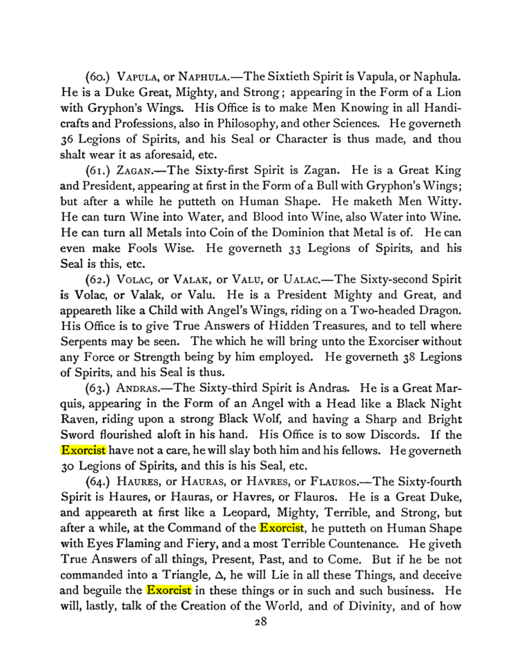 Original scan of The Goetia, PDF page 42