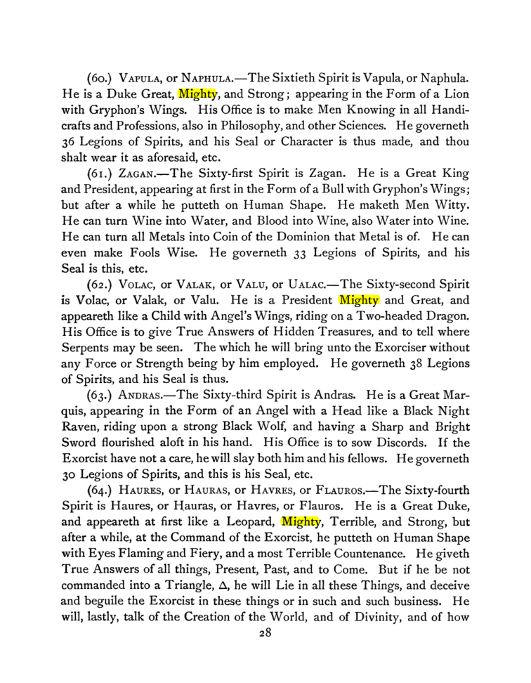 Original scan of The Goetia, PDF page 42