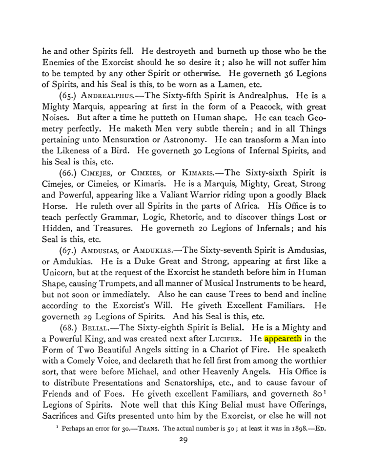 Original scan of The Goetia, PDF page 43