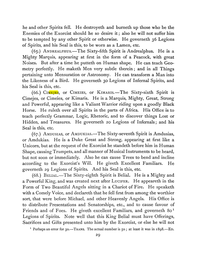 Original scan of The Goetia, PDF page 43