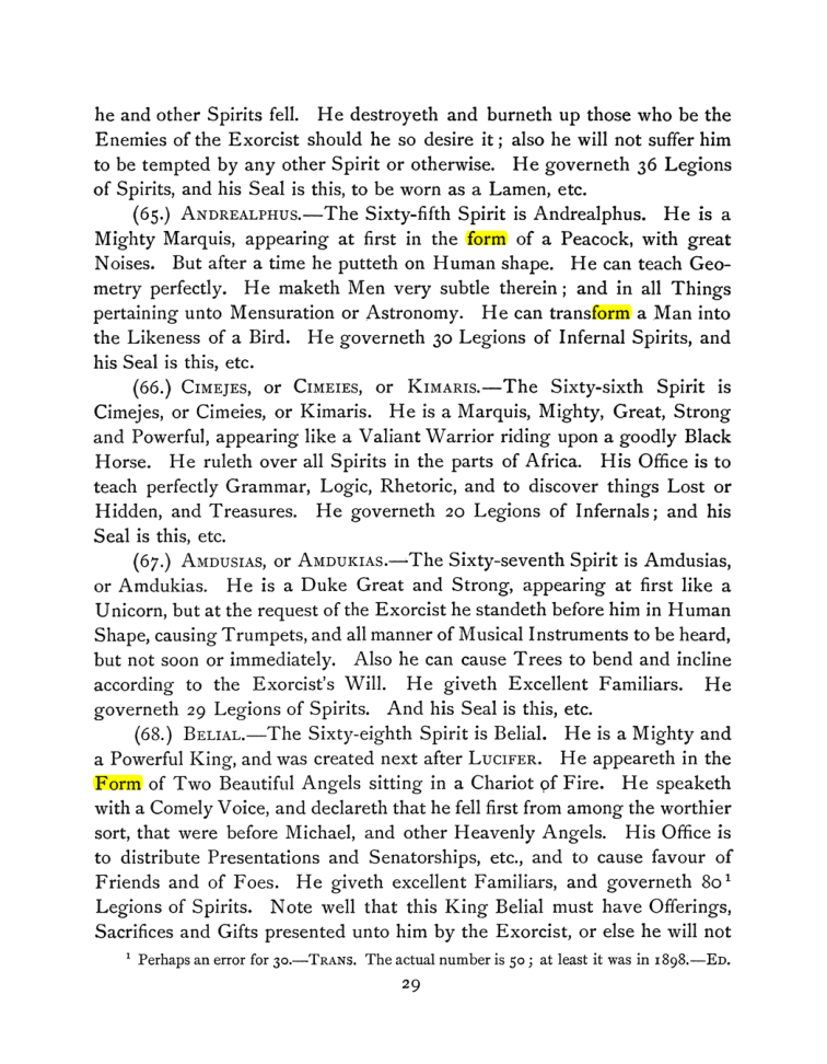 Original scan of The Goetia, PDF page 43