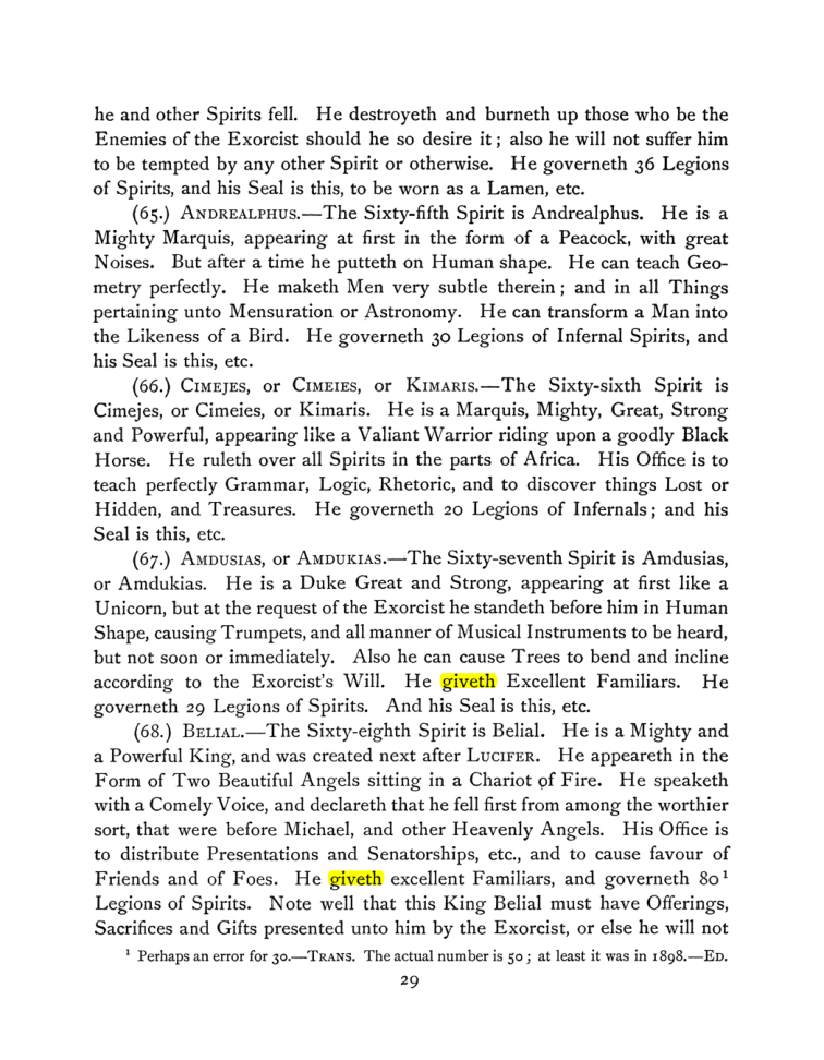 Original scan of The Goetia, PDF page 43
