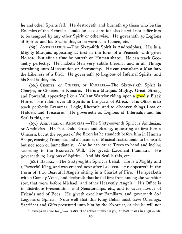 Original scan of The Goetia, PDF page 43