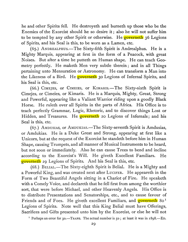 Original scan of The Goetia, PDF page 43
