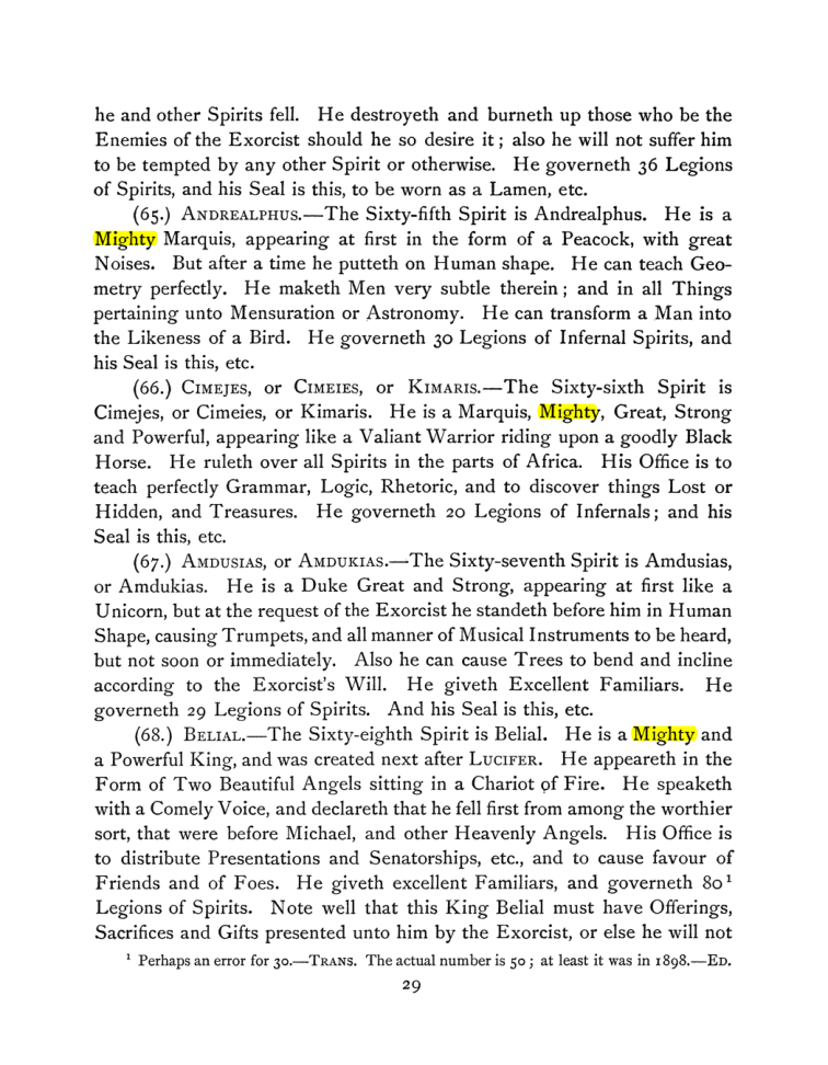 Original scan of The Goetia, PDF page 43