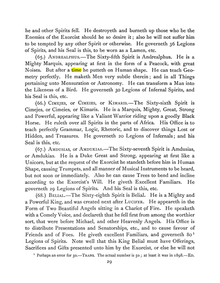 Original scan of The Goetia, PDF page 43