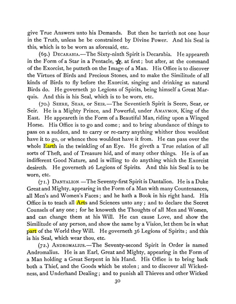 Original scan of The Goetia, PDF page 44