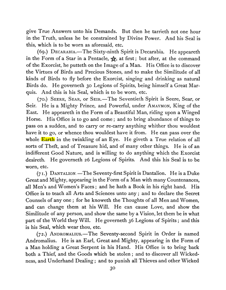 Original scan of The Goetia, PDF page 44