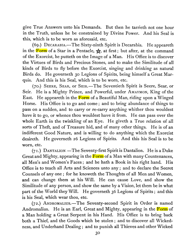 Original scan of The Goetia, PDF page 44