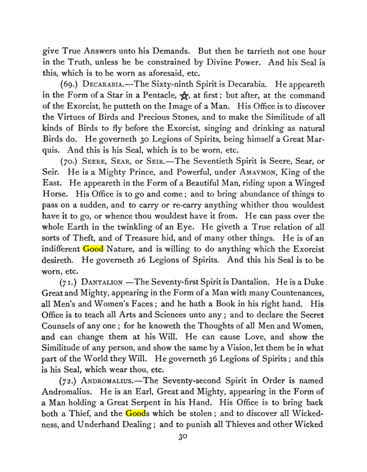 Original scan of The Goetia, PDF page 44