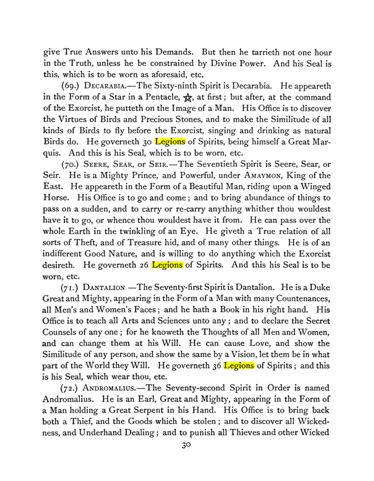 Original scan of The Goetia, PDF page 44