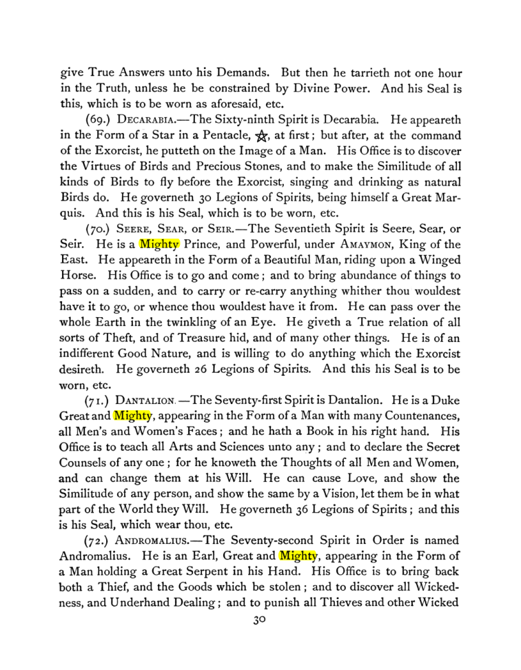 Original scan of The Goetia, PDF page 44