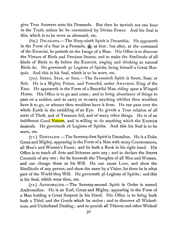 Original scan of The Goetia, PDF page 44