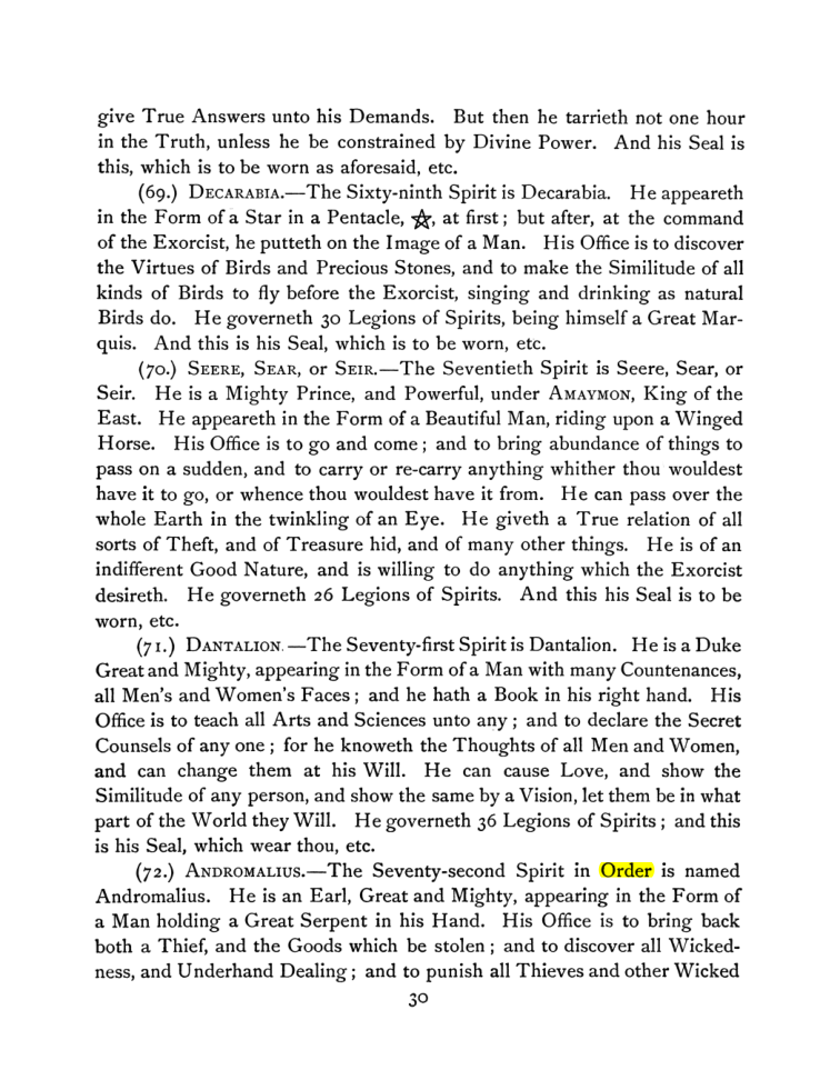 Original scan of The Goetia, PDF page 44