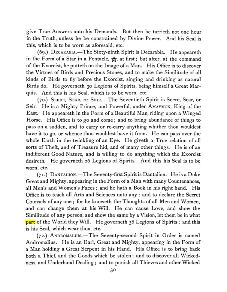 Original scan of The Goetia, PDF page 44