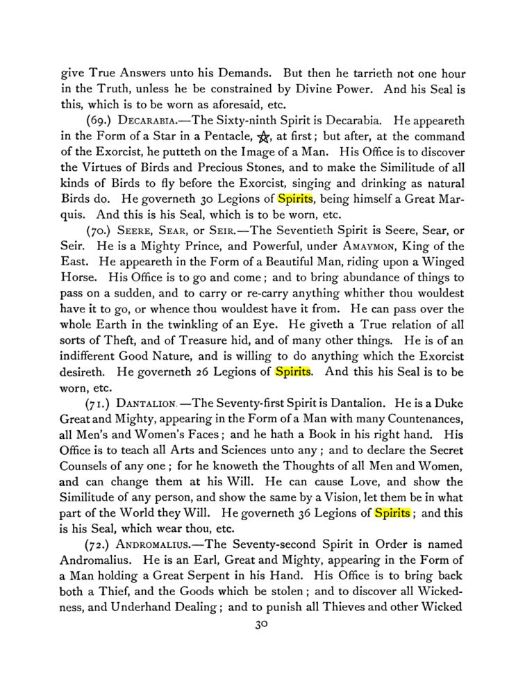 Original scan of The Goetia, PDF page 44