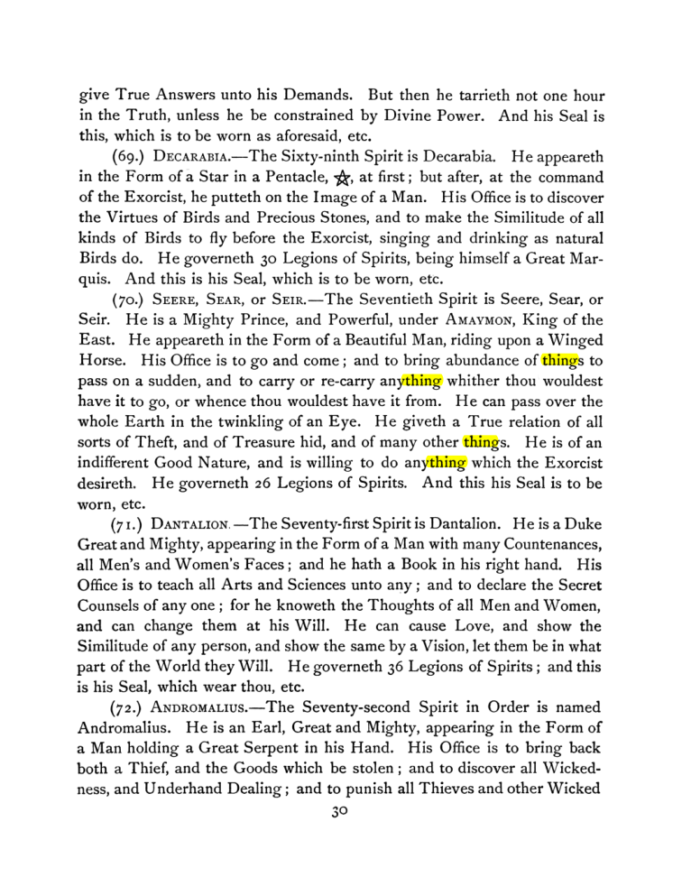 Original scan of The Goetia, PDF page 44
