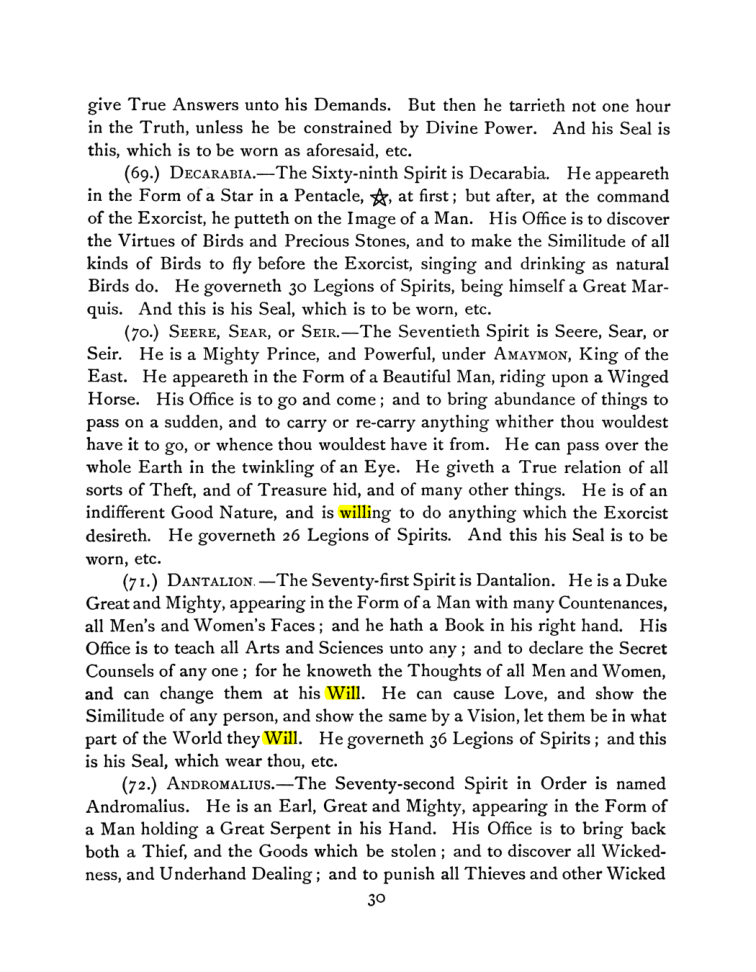 Original scan of The Goetia, PDF page 44