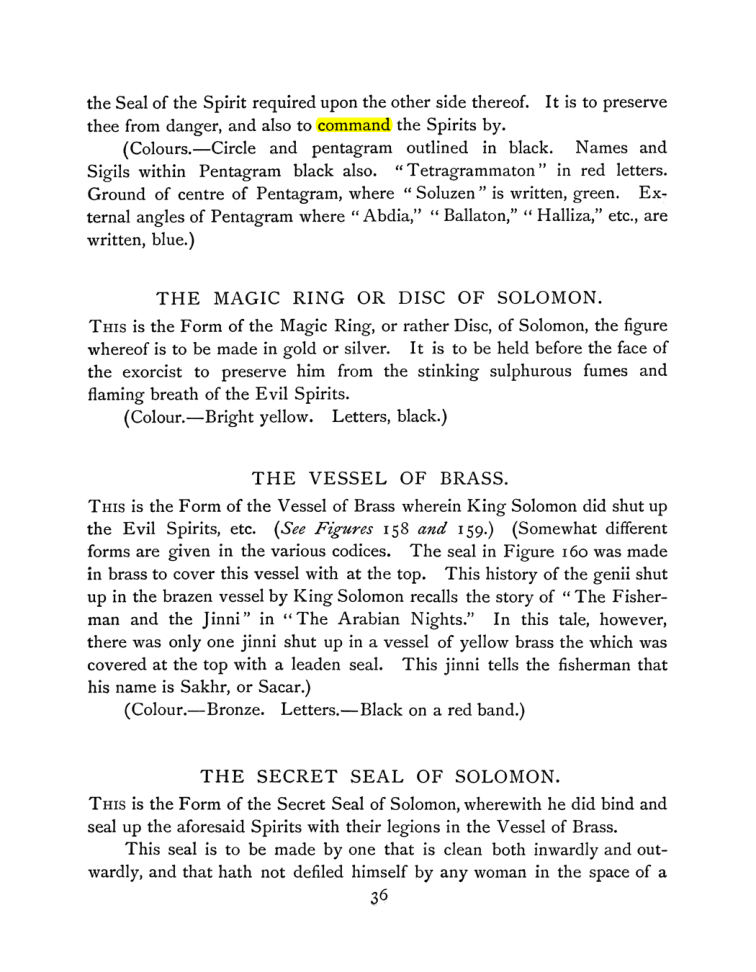 Original scan of The Goetia, PDF page 50