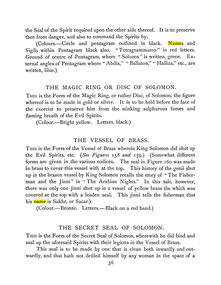 Original scan of The Goetia, PDF page 50
