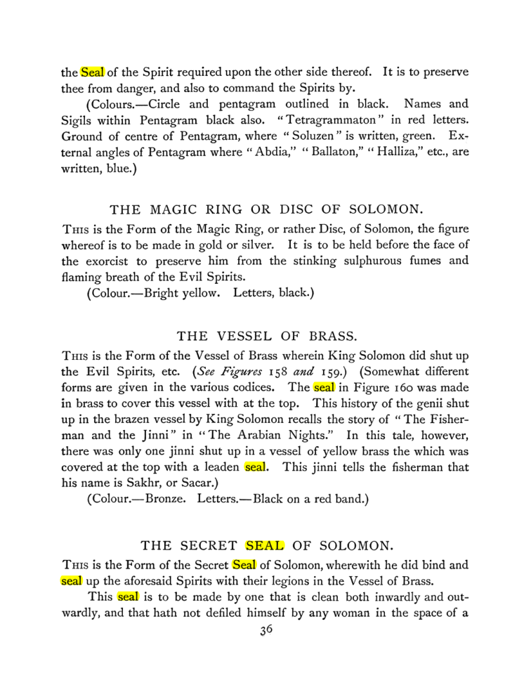 Original scan of The Goetia, PDF page 50