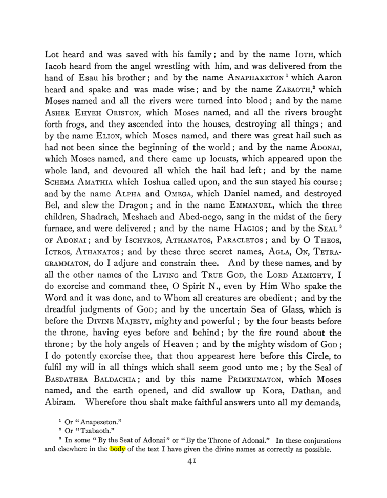 Original scan of The Goetia, PDF page 57