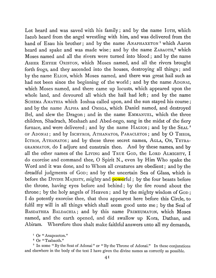 Original scan of The Goetia, PDF page 57