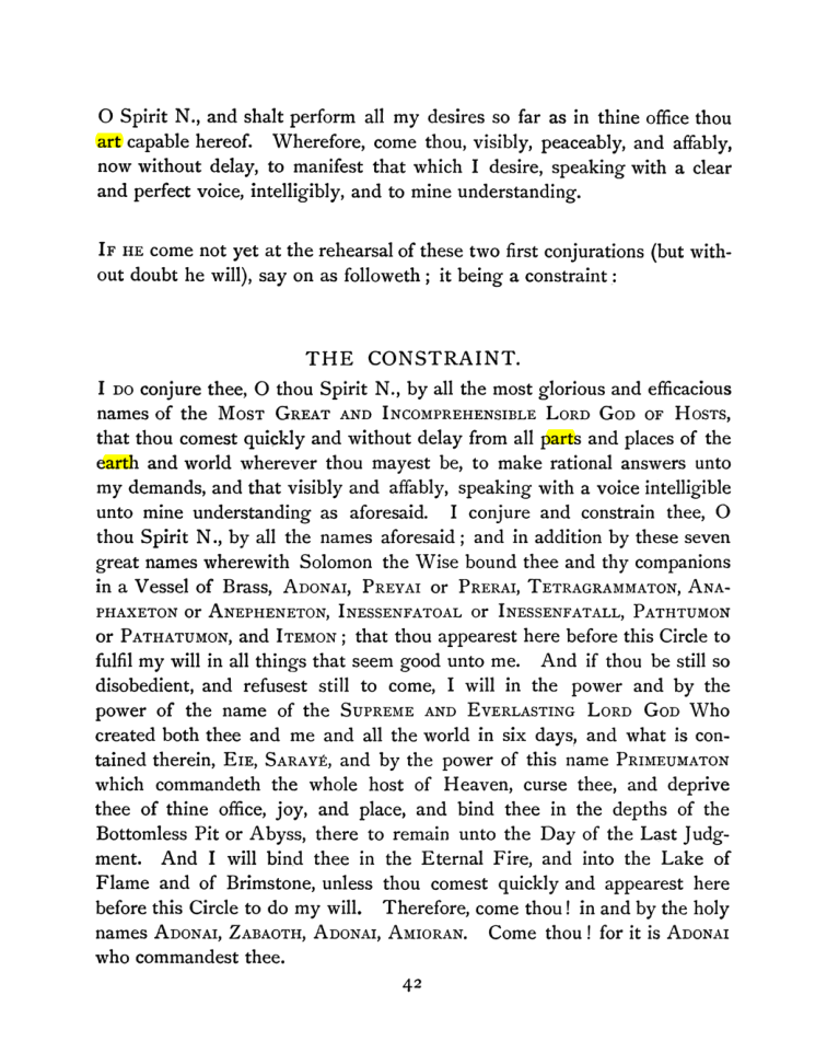 Original scan of The Goetia, PDF page 58