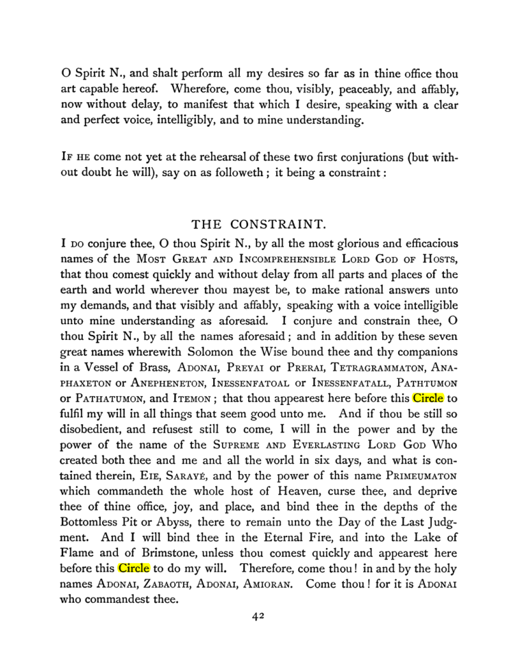 Original scan of The Goetia, PDF page 58